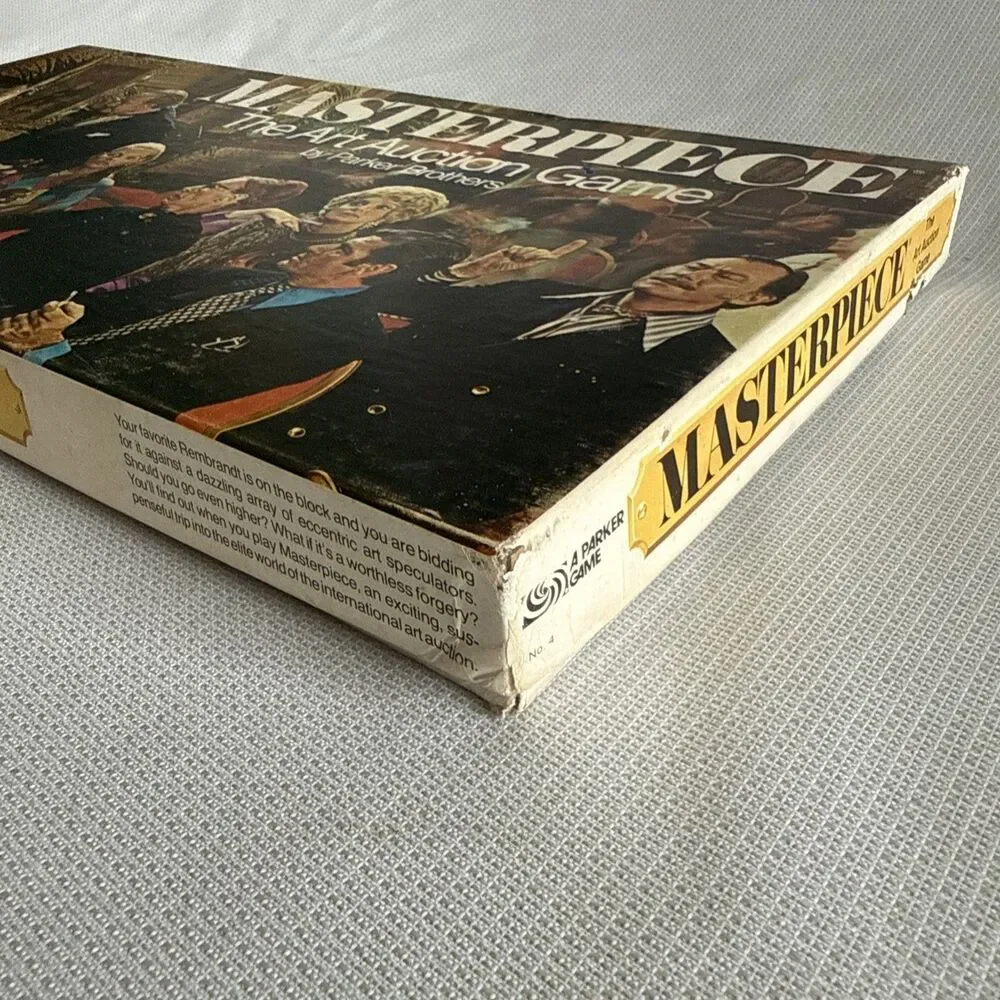 RARE Vintage 1970 Masterpiece - The Art Auction Game Parker Brothers Board Game
